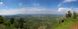 Panoramic view over Valle de Santiago from the highest crater